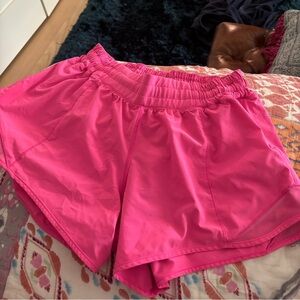 Super sonic pink lulu lemon shorts size 8 tall!